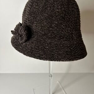 Winter Brown Cloche Bucket Hat For Women